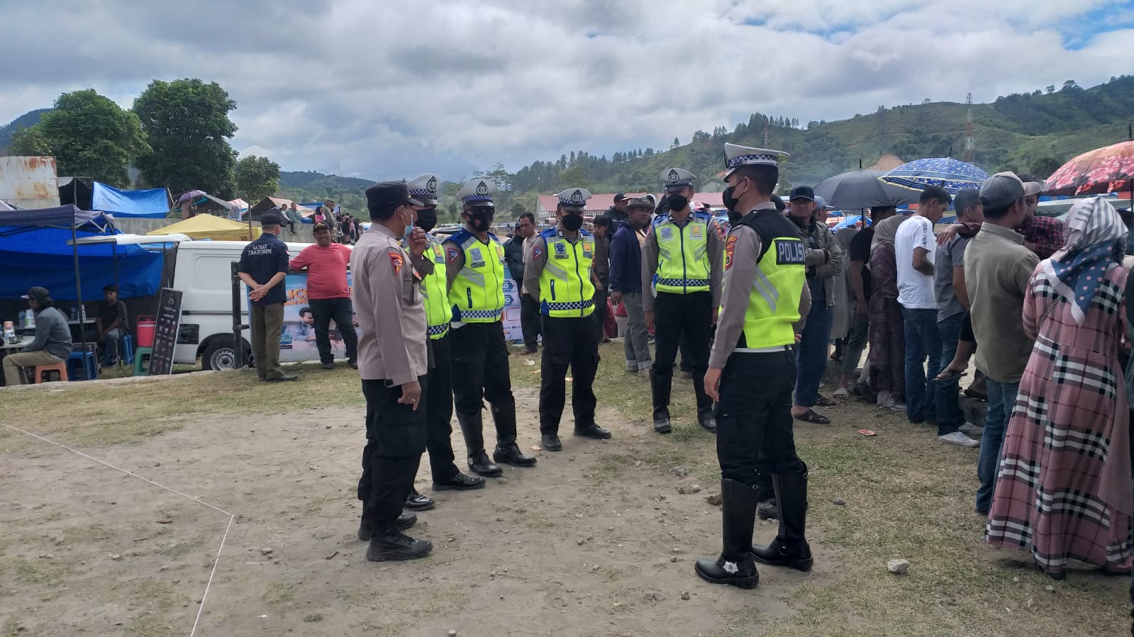 Terjunkan Puluhan Personel, Polres Aceh Tengah Amankan Jalannya Kejurnas Pacuan Kuda Di Blang Bebangka