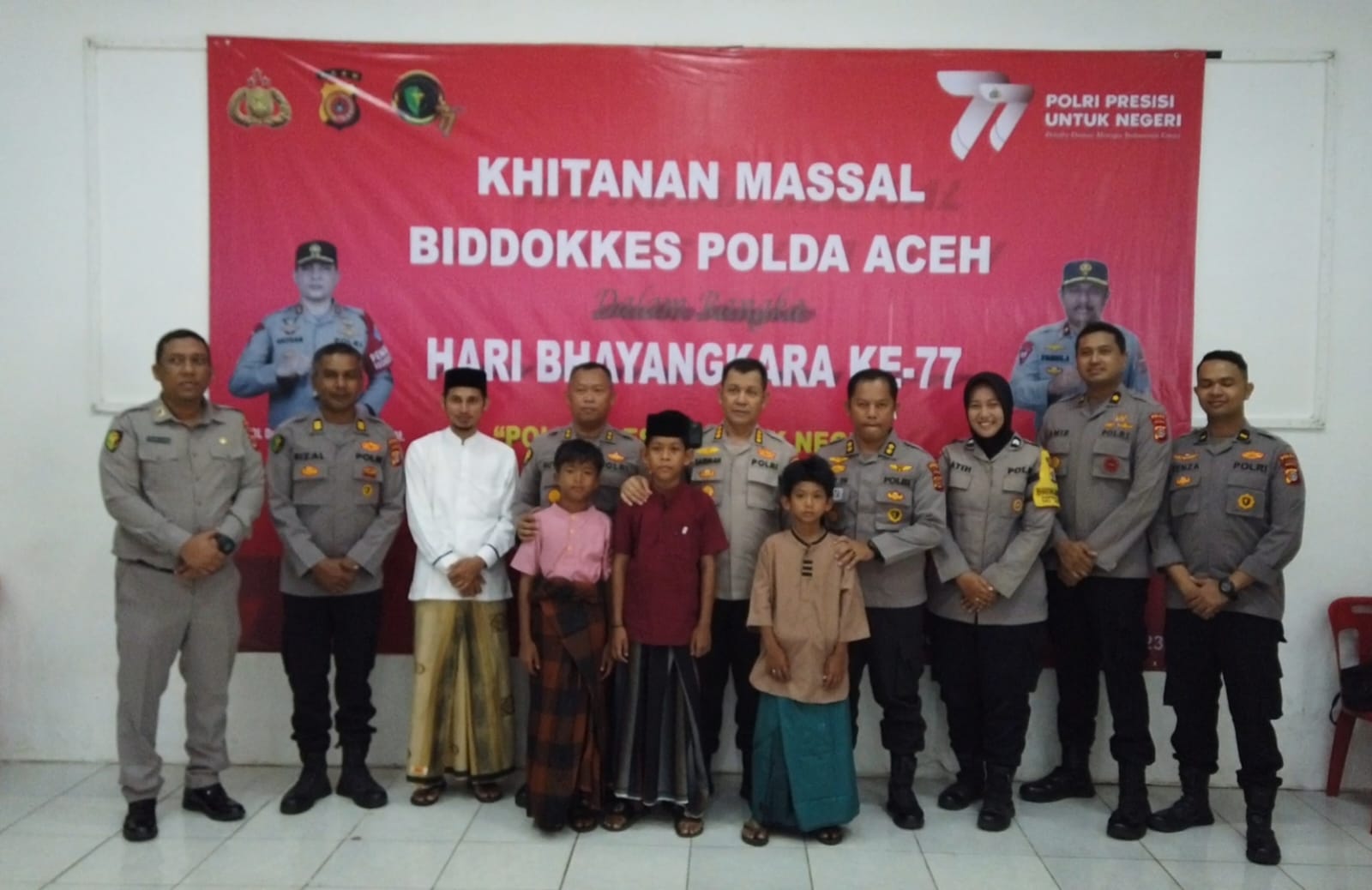Sebanyak 72 Orang Ikut Khitanan Massal Yang Digelar Biddokkes Polda Aceh