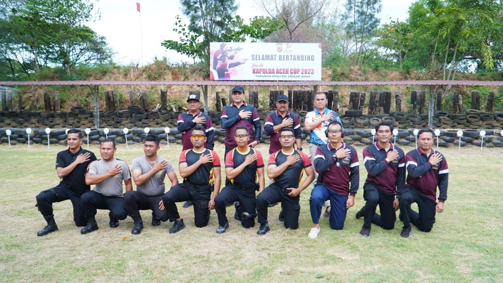Kapolda Aceh Tinjau Pelaksanaan Lomba Menembak Hari Bhayangkara