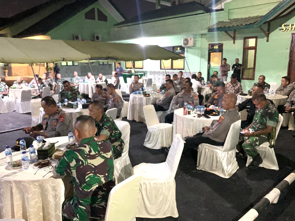 Soliditas Tni Polri Polres Aceh Utara Ngopi Bareng Di Markas Kodim