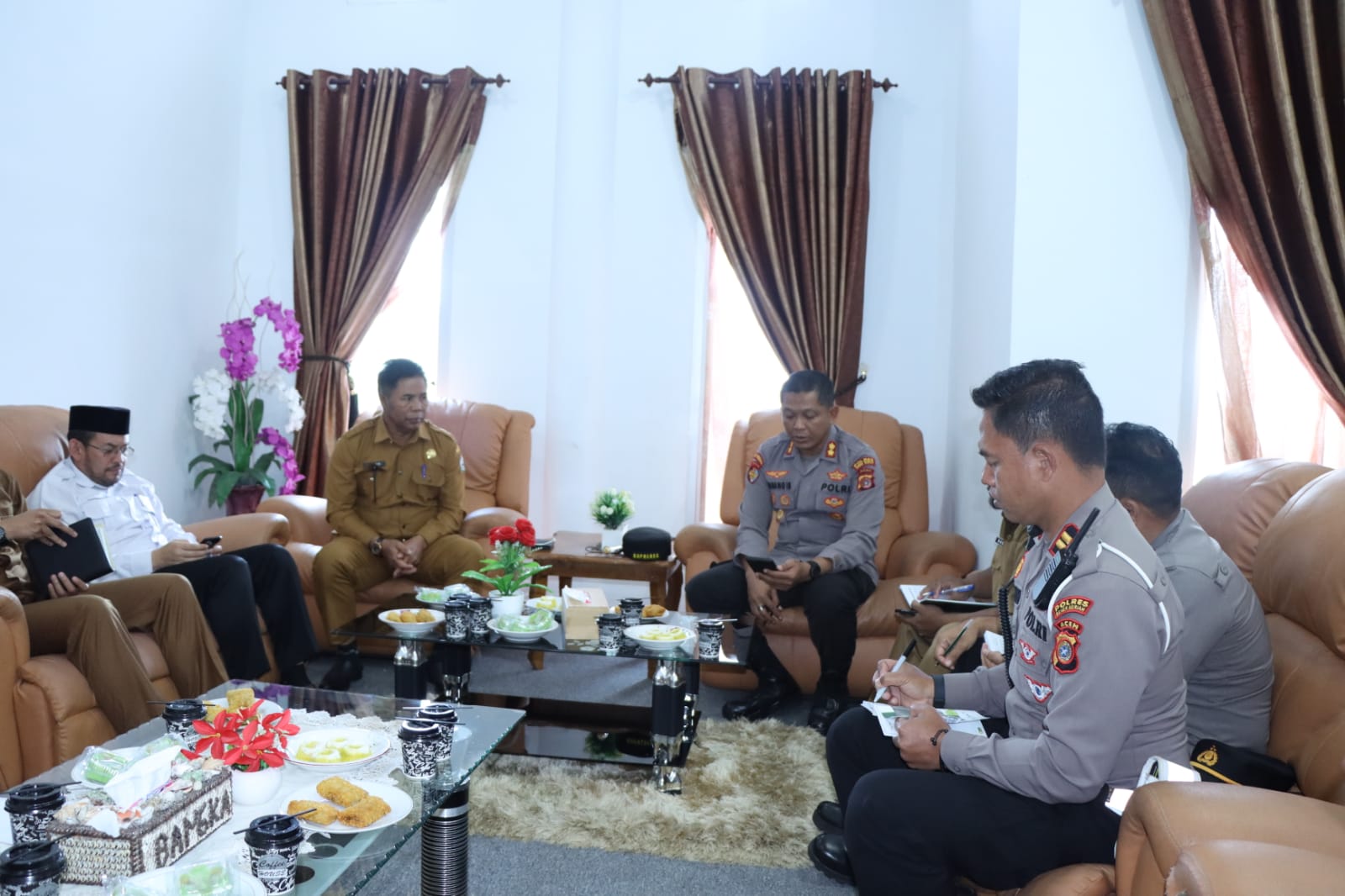 Kapolres Bener Meriah Hadiri Rapat Koordinasi Keberangkatan Jamaah Haji Bener Meriah