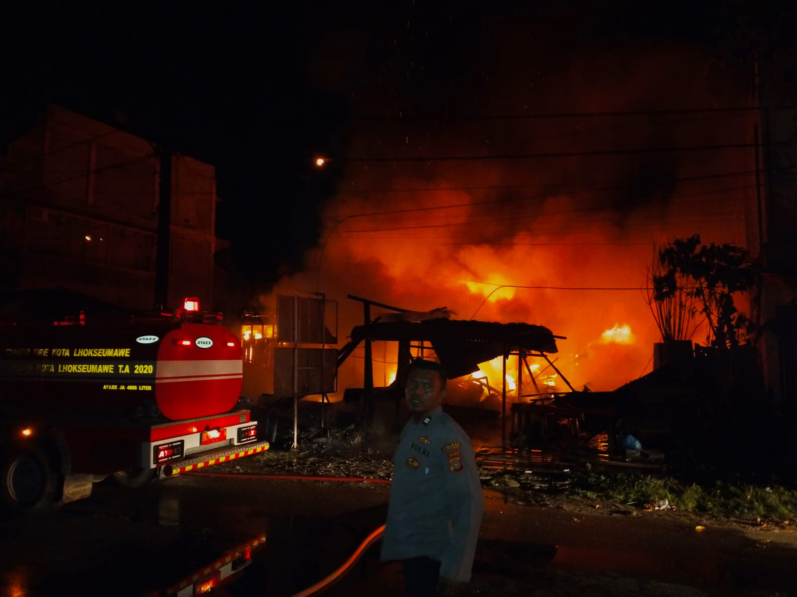 Dua Unit Rumah Terbakar di Lhokseumawe, Polisi Amankan TKP