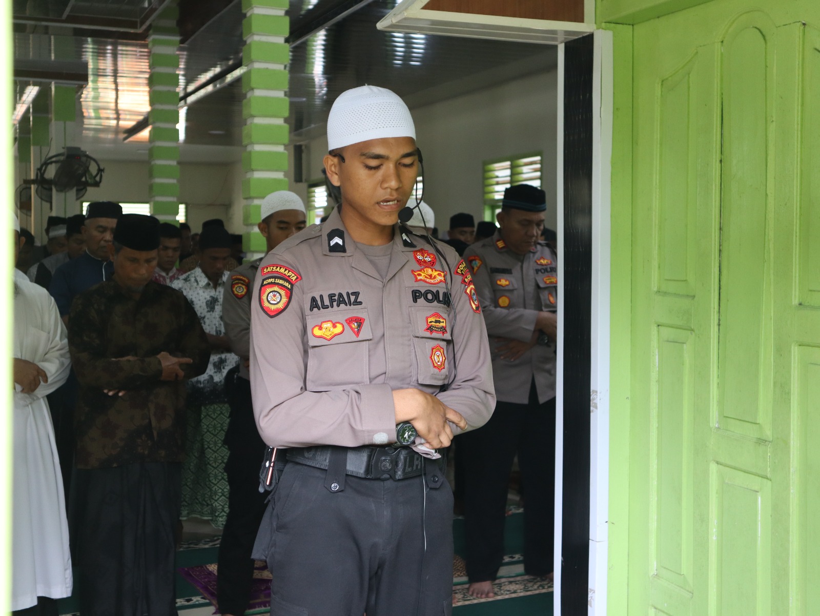 Personel Polres Simeulue Menjadi Imam, Muadzin dan Khatib Shalat Jumat