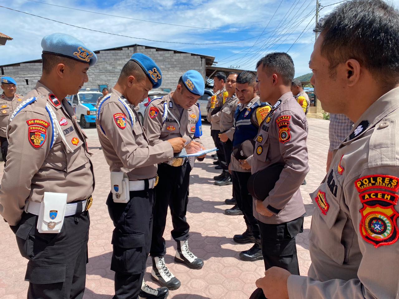 Kasi Propam Polres Bener Meriah Gelar Kegiatan Ops Gaktibplin