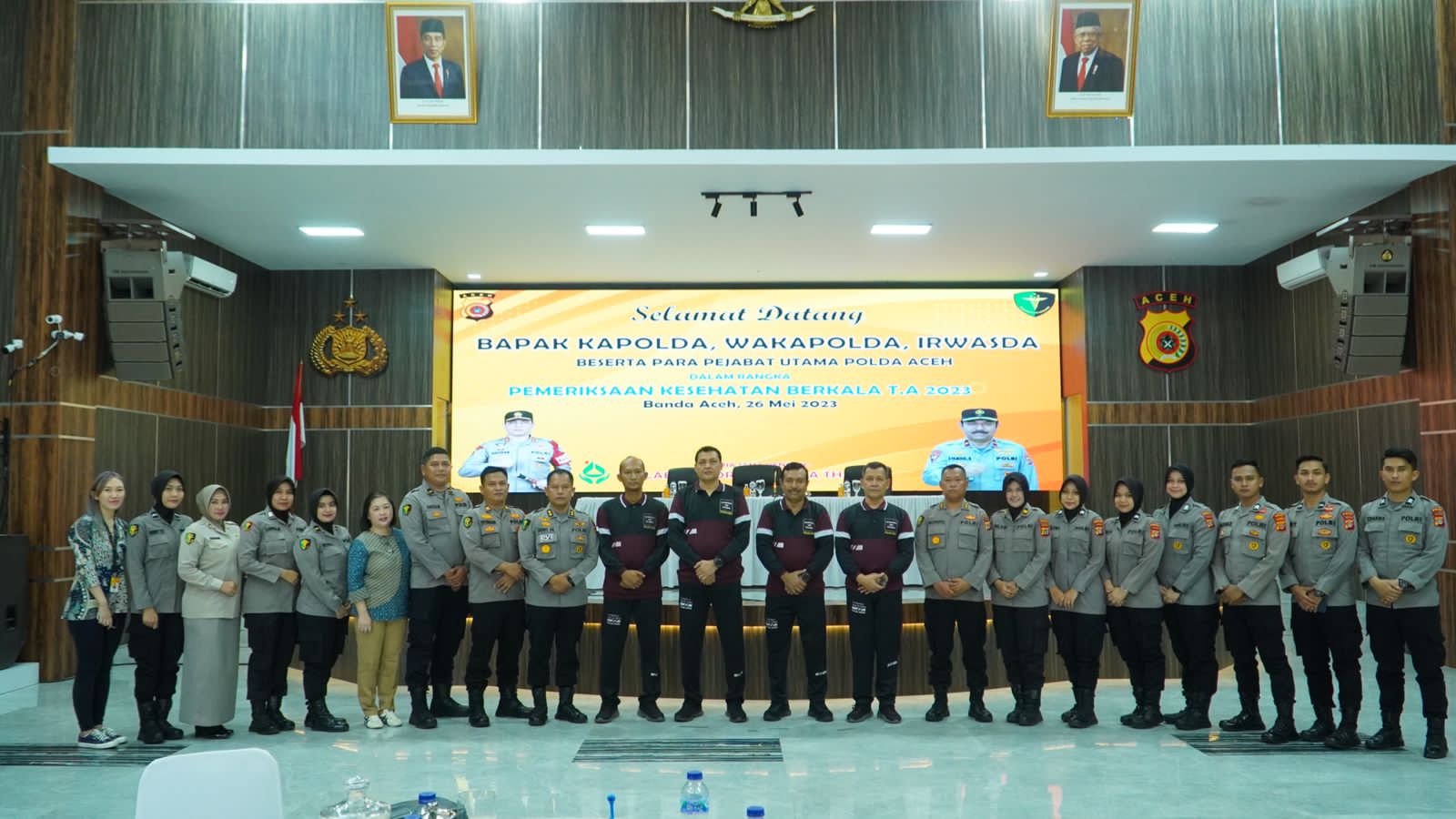 Kapolda dan Wakapolda Aceh dan Jalani Rikkes Berkala