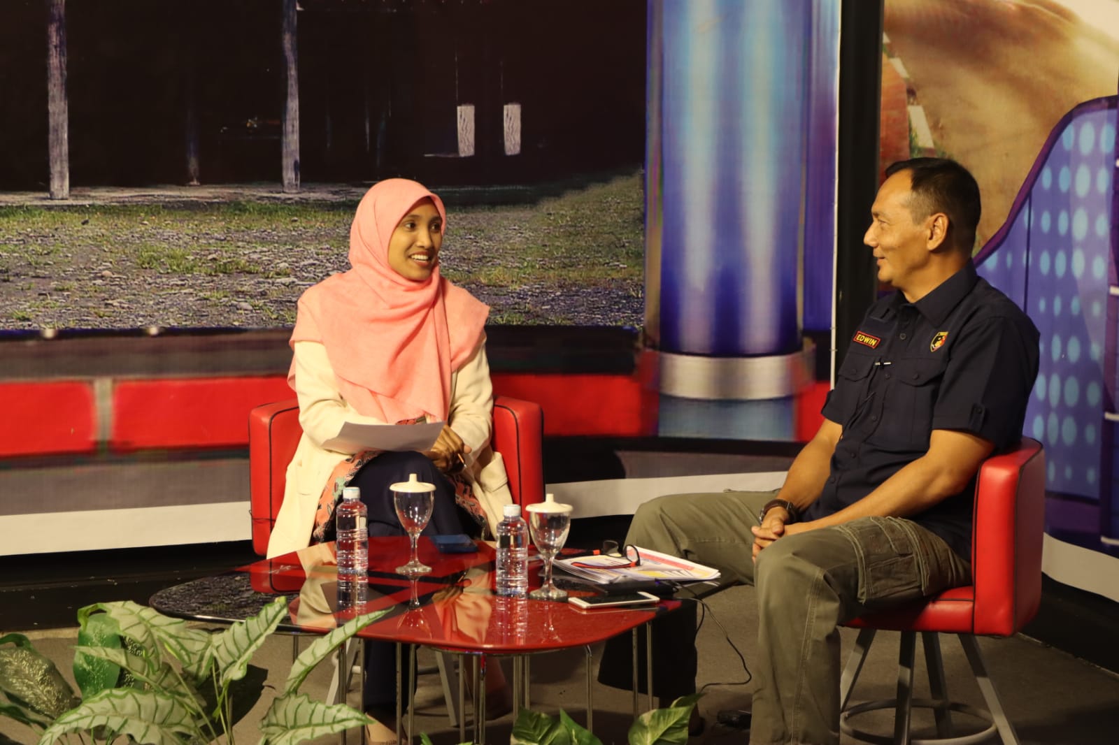 Dirresnarkoba Polda Aceh diwakili Kasubbagminopsnal Ditresnarkoba Polda Aceh Tampil di TV Dalam Program Halo Kamtibmas.