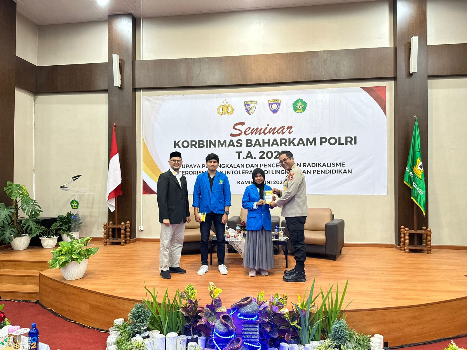 Dirbintibmas Korbinmas Baharkam Polri Gelar Seminar di UIN Ar-Raniry Banda Aceh.