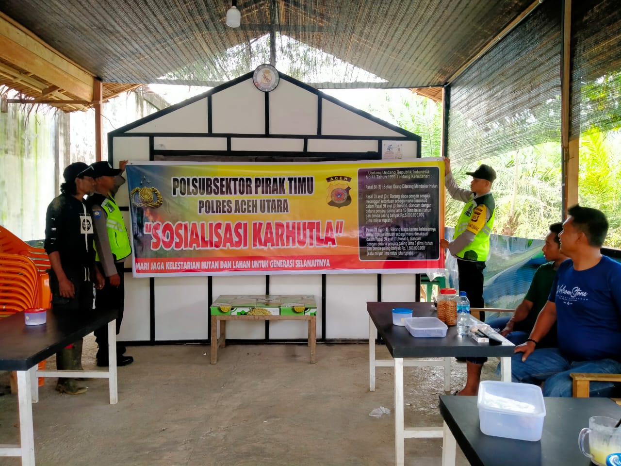 Antisipasi Karhutla, Pospol Pirak Timu Gencarkan Sosialisasi.