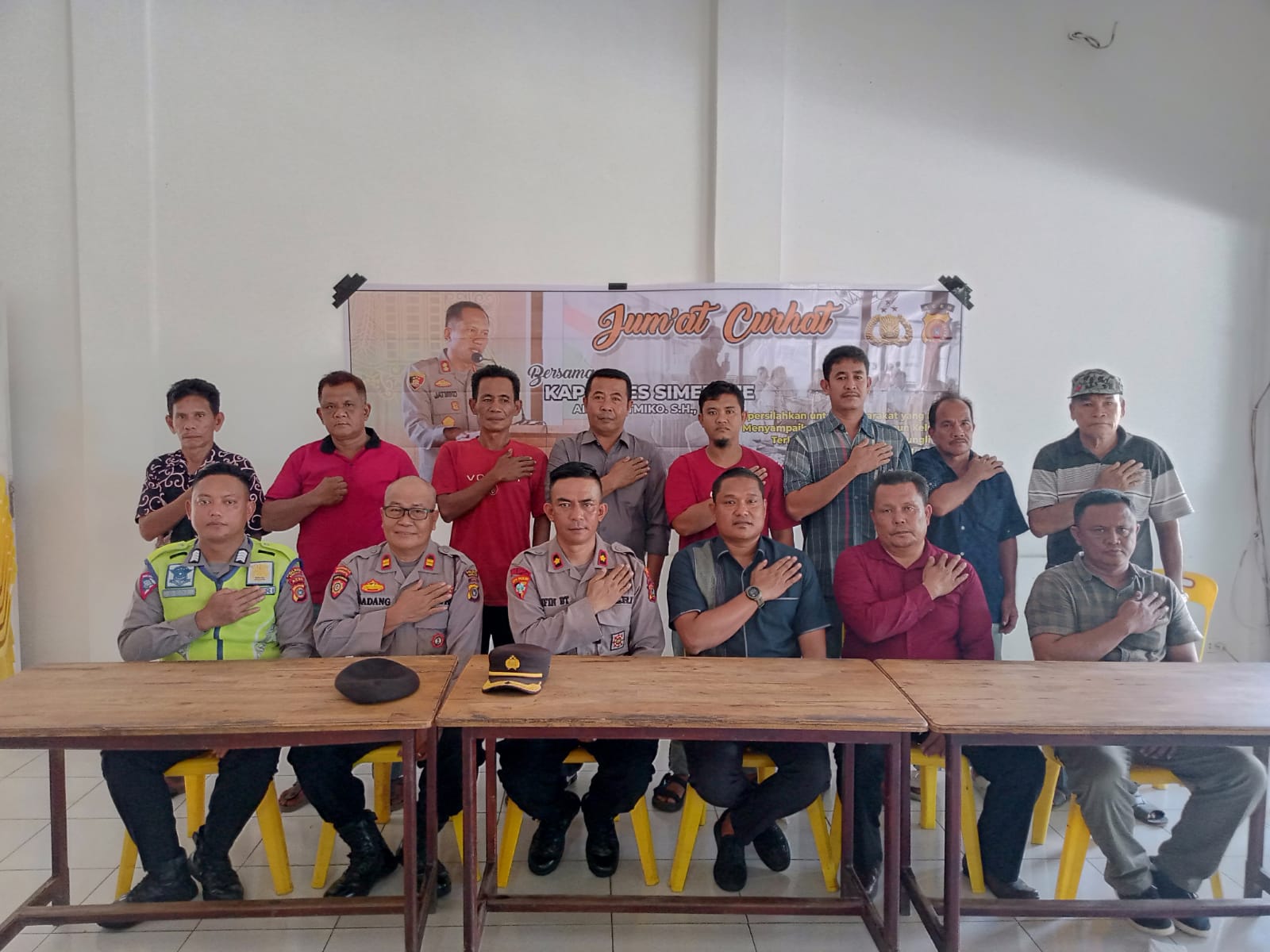 Jum’at Curhat Bersama Waka Polres Simeulue.