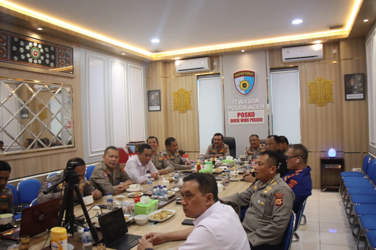 Wakapolda Aceh Hadiri Rakornas Pengawasan Intern Tahun 2023.