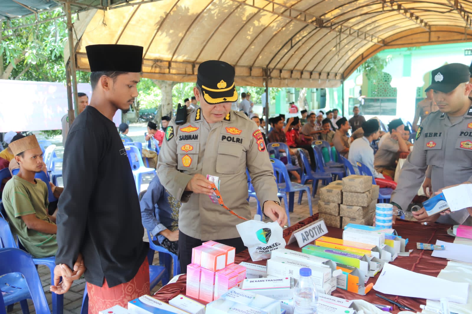 Dalam Rangka Hari Bhayangkara ke 77, Biddokkes Polda Aceh Gelar Bhakti Kesehatan Gratis.