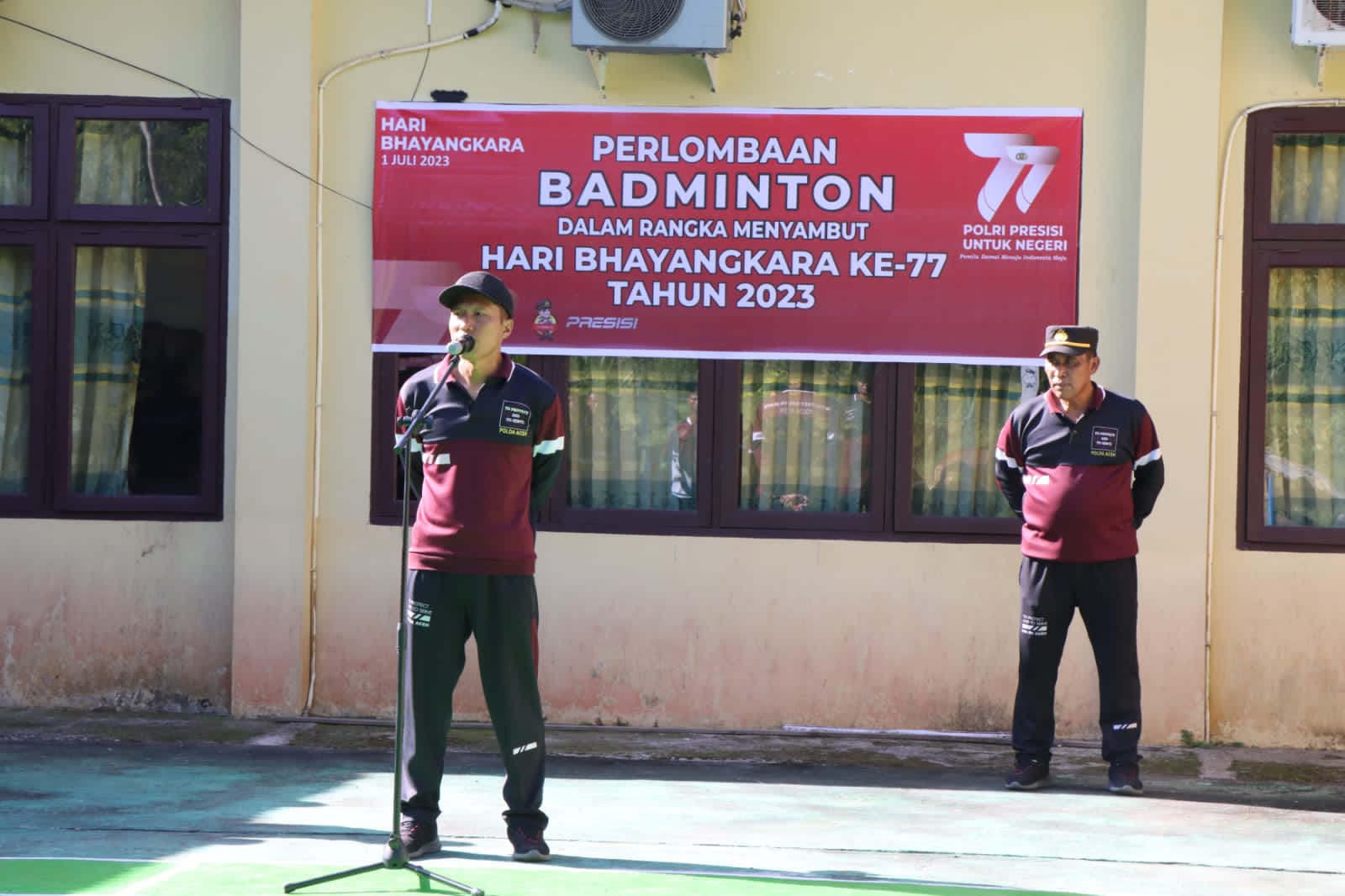 Pembukaan Lomba Badminton Dalam Rangka Menyambut Hut Bhayangkara Ke-77