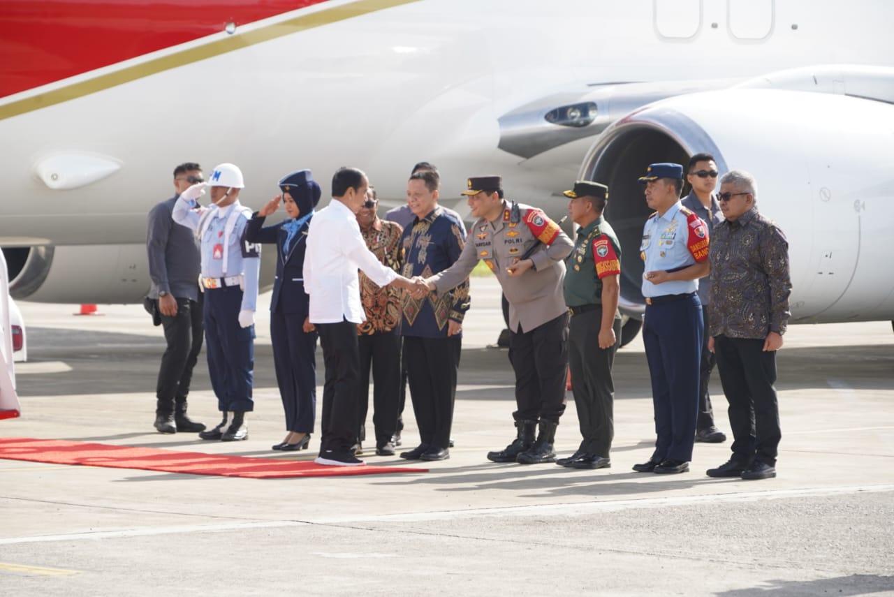 Presiden RI Tiba Di Aceh Disambut Pejabat Forkopimda Aceh