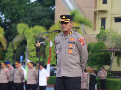 Karo SDM Polda Aceh Pimpin Apel Pagi