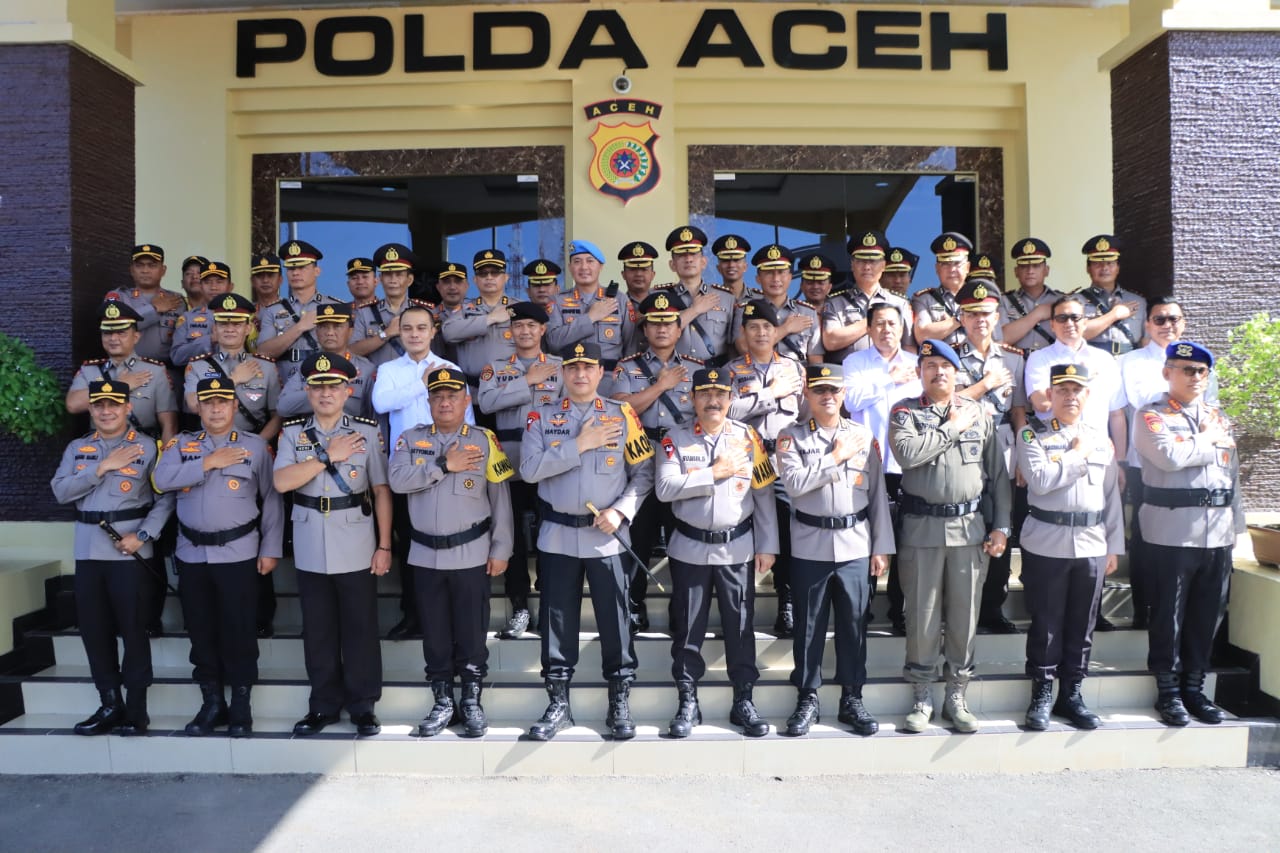 Kapolda Aceh Pimpin Upacara Sertijab 6 PJU Dan 6 Kapolres Jajaran Polda Aceh