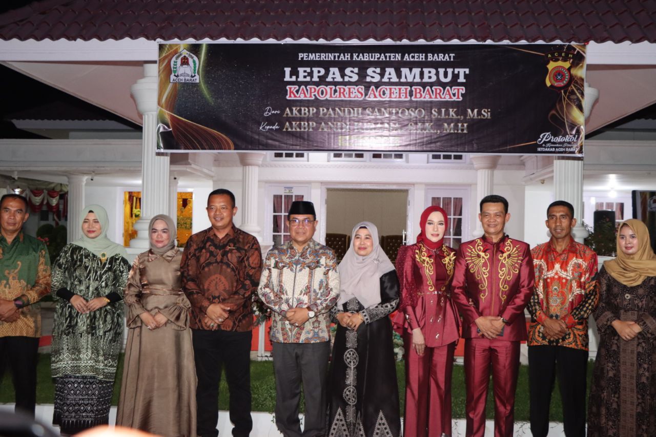 Peumulia Jamee dan Peusijuk Kapolres Aceh Barat oleh Forkopimda di Pendopo Bupati