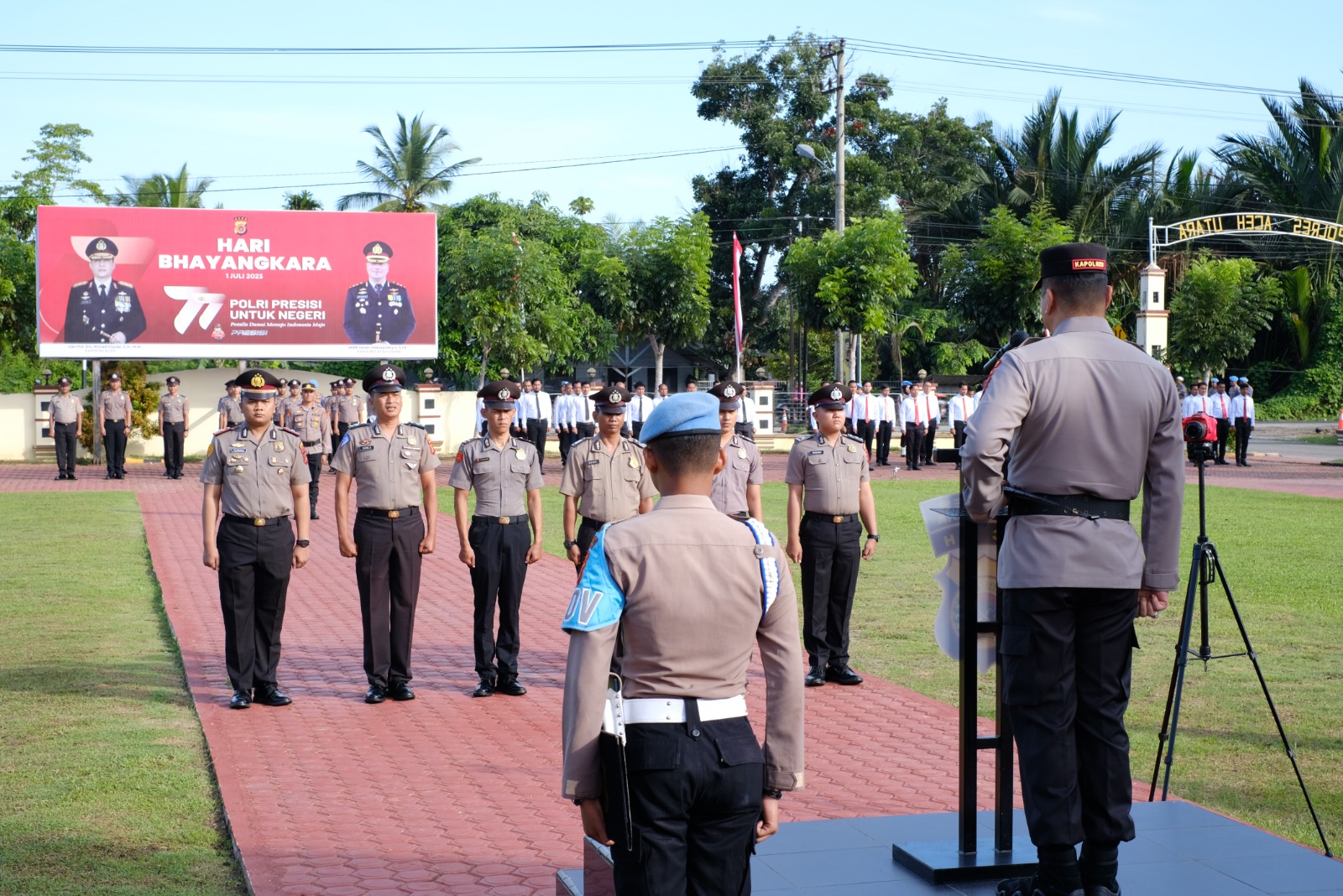 21 Personel Polres Aceh Utara Naik Pangkat
