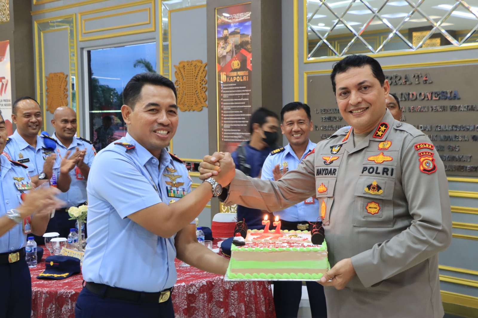 Danlanud SIM Kunjungi Polda Aceh