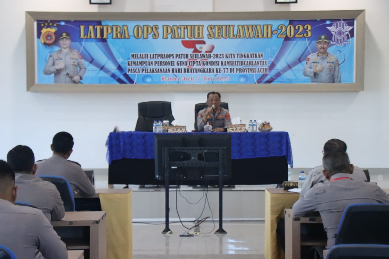 Jadi Pemateri Latpraops Patuh Seulawah, Kabid Humas: Tanamkan Disiplin dan Loyalitas