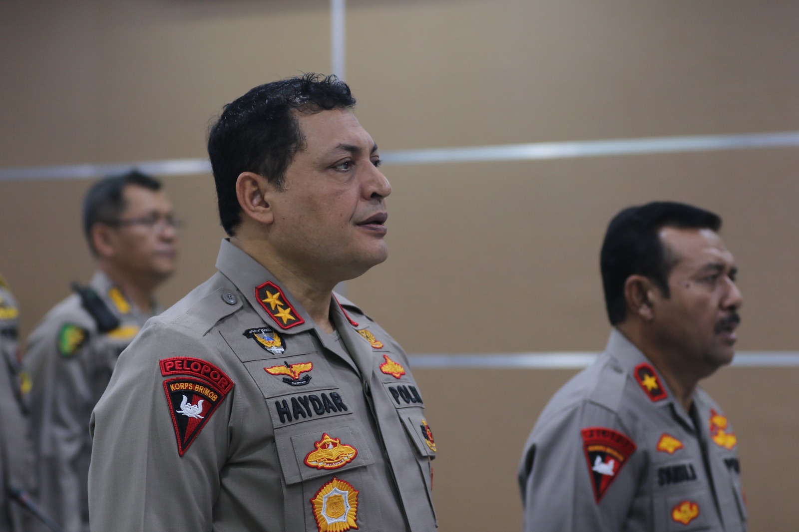Kapolda Aceh Bersama PJU Polda Aceh Hadiri Vicon Pimpinan Kapolri Terkait Penyerahan Hasil Pemeriksaan Atas Laporan Keuangan Polri