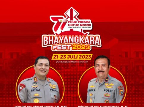 Kapolda dan Wakapolda Aceh akan Hadir pada Opening Bhayangkara Fest 2023 Malam Ini