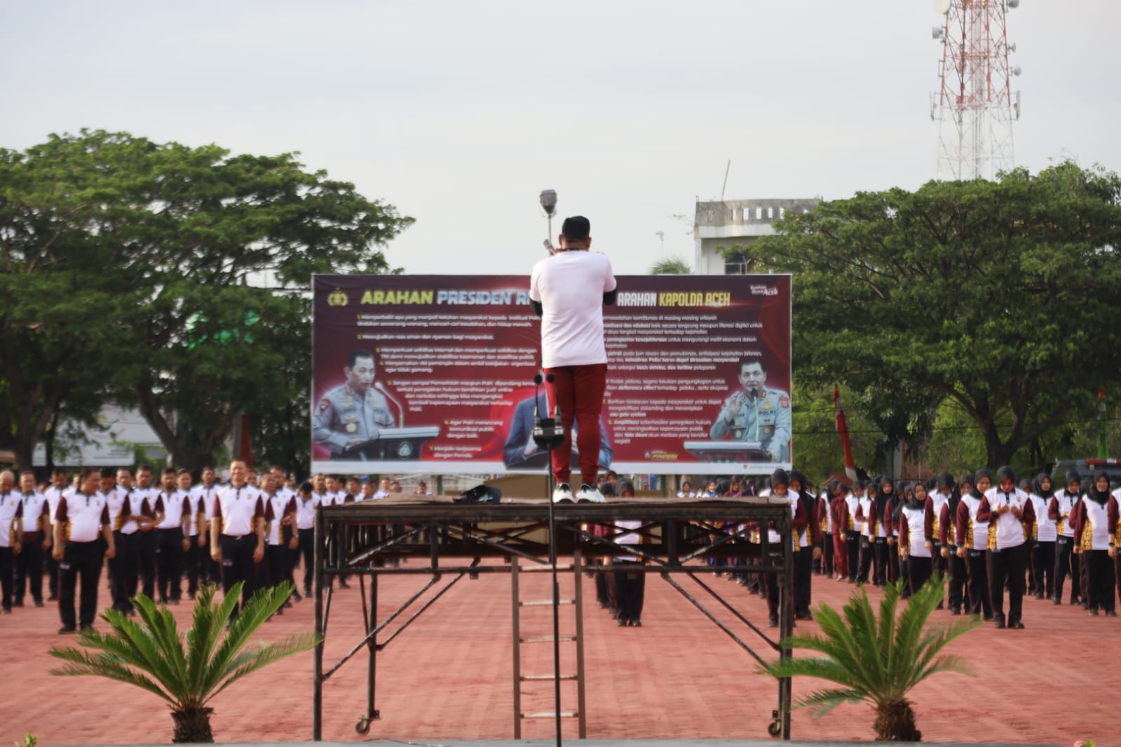 Personel Polda Aceh Semangat Berolahraga