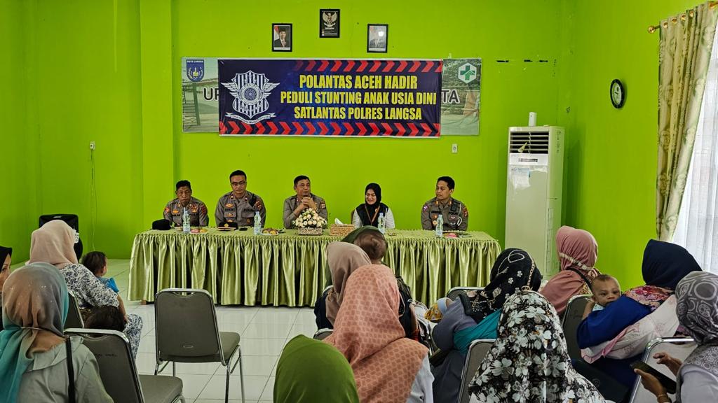 Ditlantas Polda Aceh Dukung Program Pemerintah Cegah Stunting