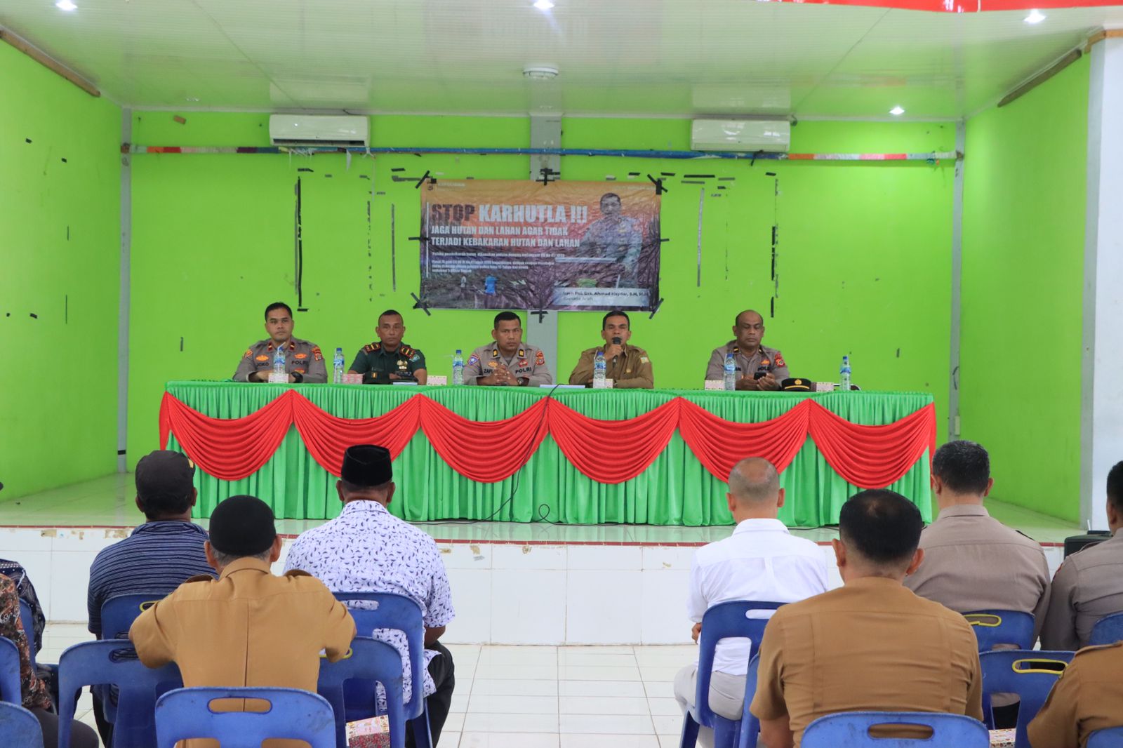 Hari Ini Tim Operasi Karhutla Seulawah 2023 Gelar Sosialisasi di Indrapuri