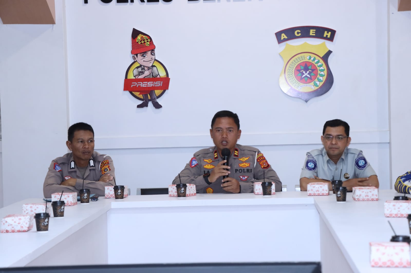 Kecelakaan Lalulintas Truk dan Avanza Di Bener Meriah, Satlantas Gelar Pertemuan Kedua Belah Pihak