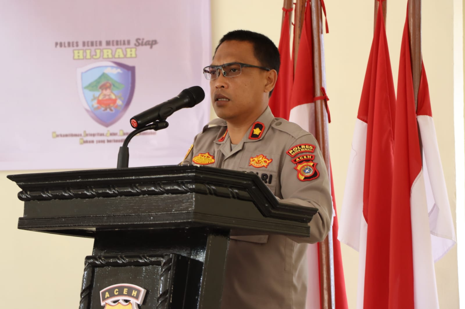 Wakapolres Bener Meriah Buka Pelatihan Bhabinkamtibmas Tentang Pemahaman Dan Pengetahuan Pelanggaran Pemilu