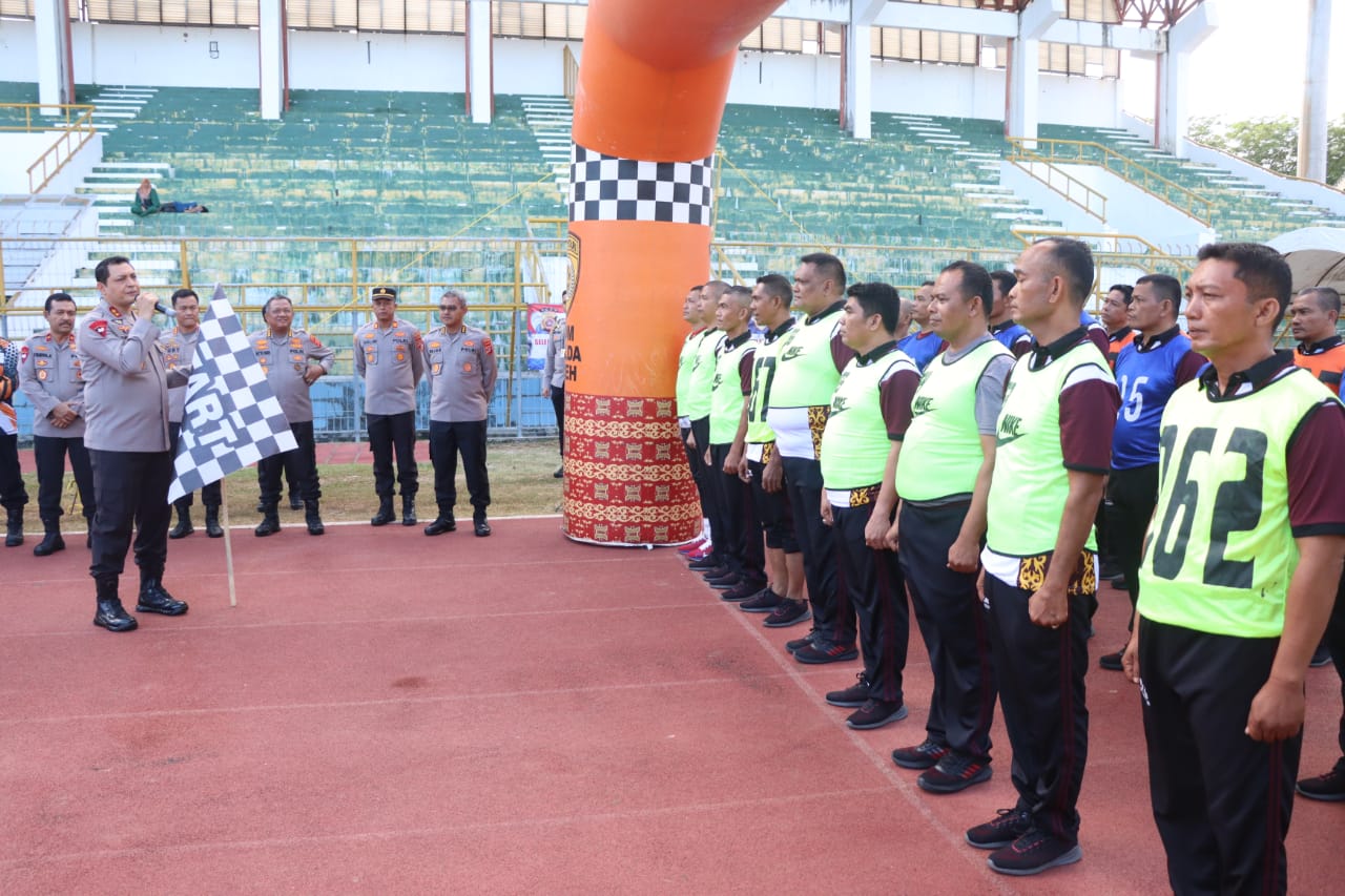Kapolda Aceh Lakukan Pengecekan Tes Kesamaptaan Jasmani Penerimaan PAG Polri