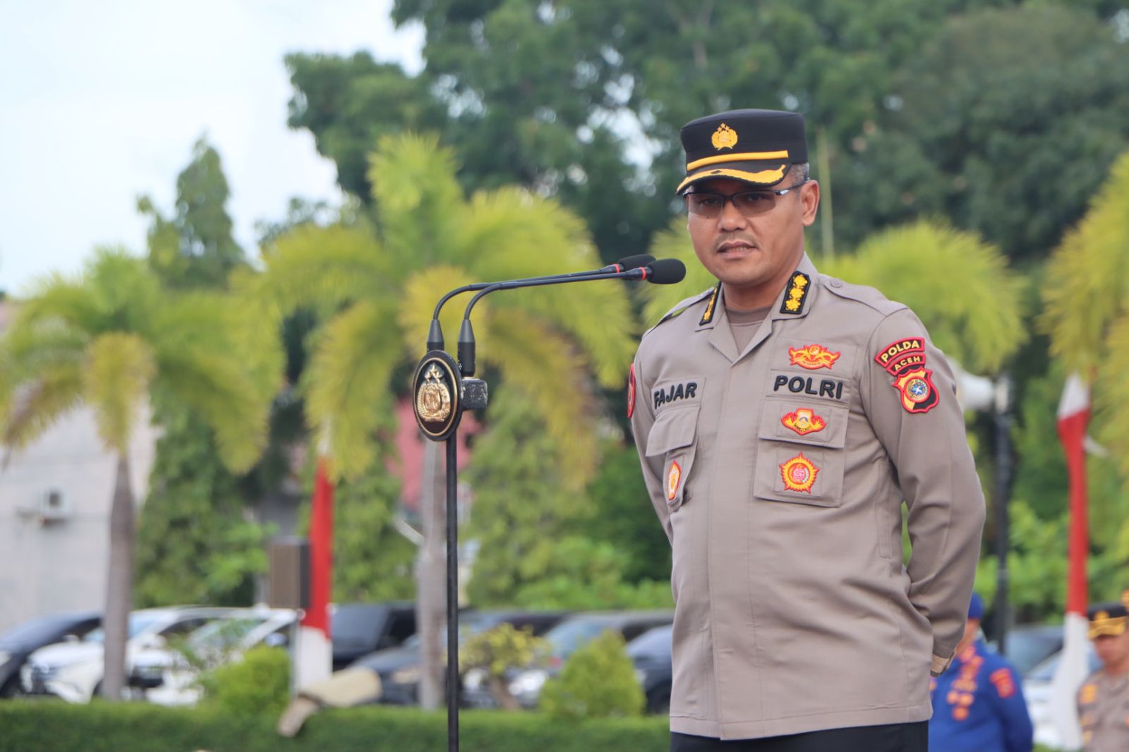 Karo SDM Polda Aceh Pimpin Apel Pagi Di Mapolda Aceh