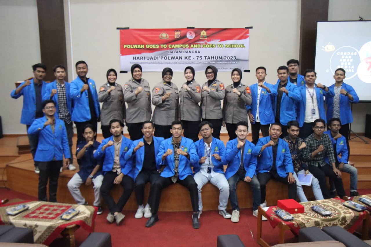 Sambut Hari Jadi Polwan ke 75, Polwan Polda Aceh Goes To Campus ke UIN Ar-Raniry