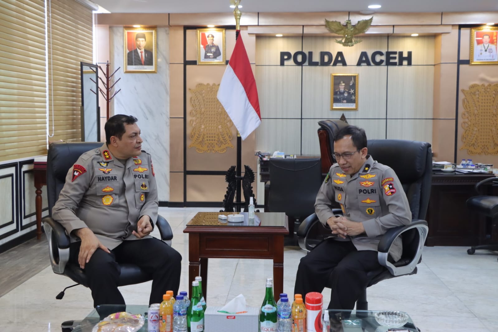 Kapolda Aceh Terima Audensi Tim Pusdokkes Polri Dalam Rangka Peningkatan Tipe Rumkit Bhayangkara Polda Aceh
