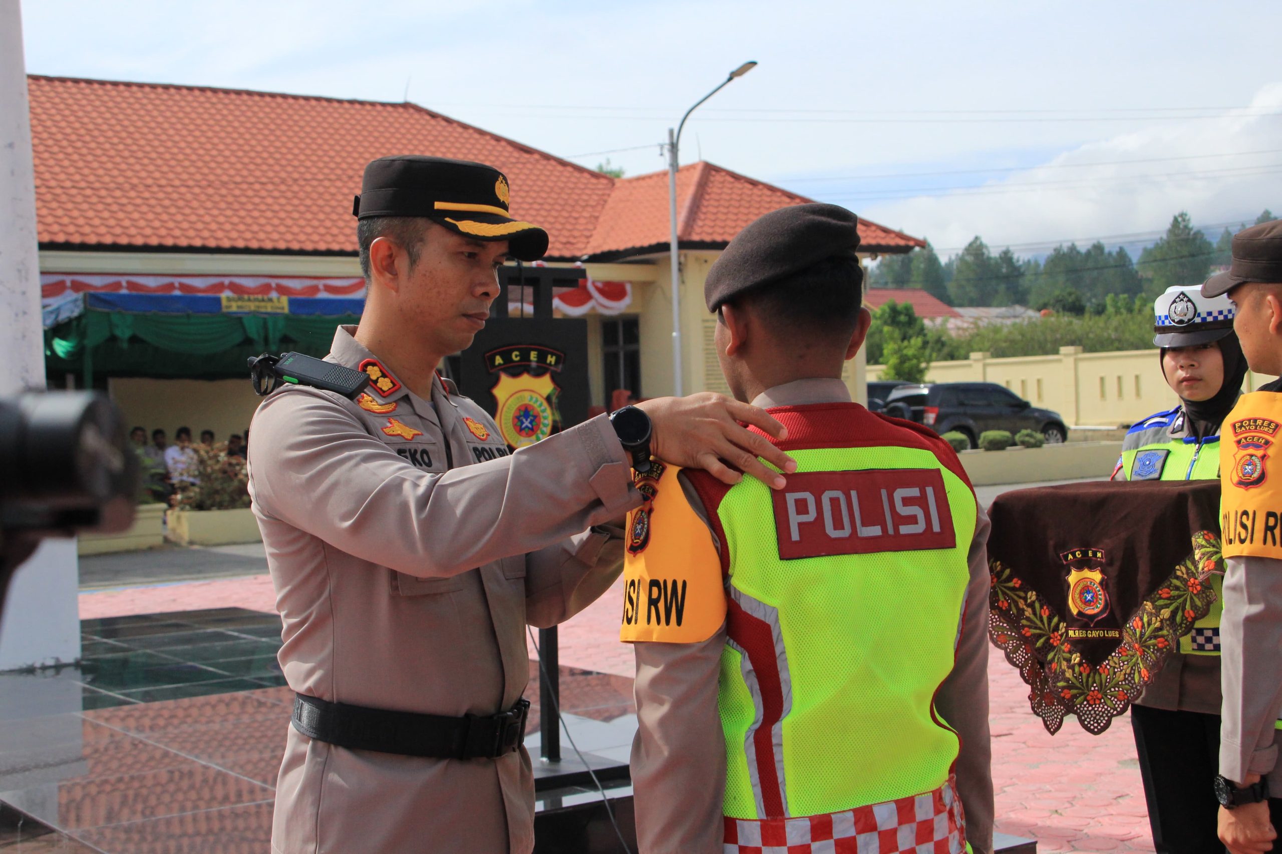 Apel Gelar Pasukan Polisi RW Jajaran Polres Gayo Lues