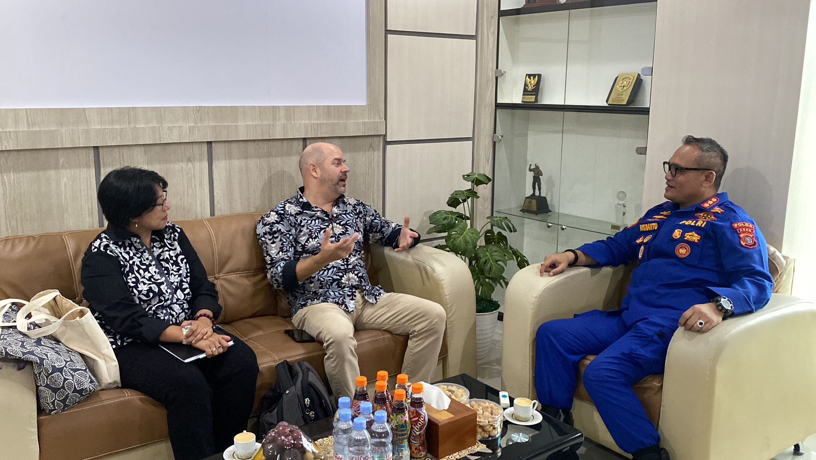 Dirpolairud Polda Aceh dan Kepolisian Kerajaan Kanada Bahas Transnational Crime