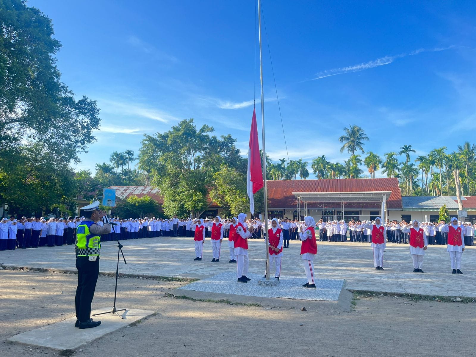 Dalam Rangka Operasi Zebra Seulawah 2023, Sat Lantas Polres Bireuen Lakukan Sosialisasi Tertib Berlalu Lintas