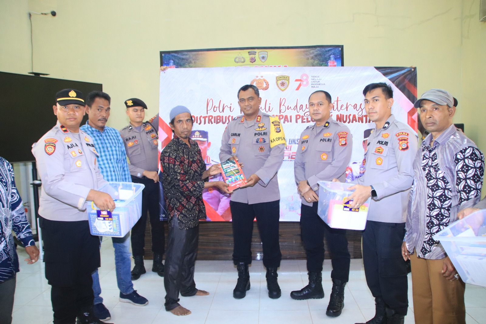 Tim SDM Polri Ambil Data Primer Rekpro di Pulo Aceh