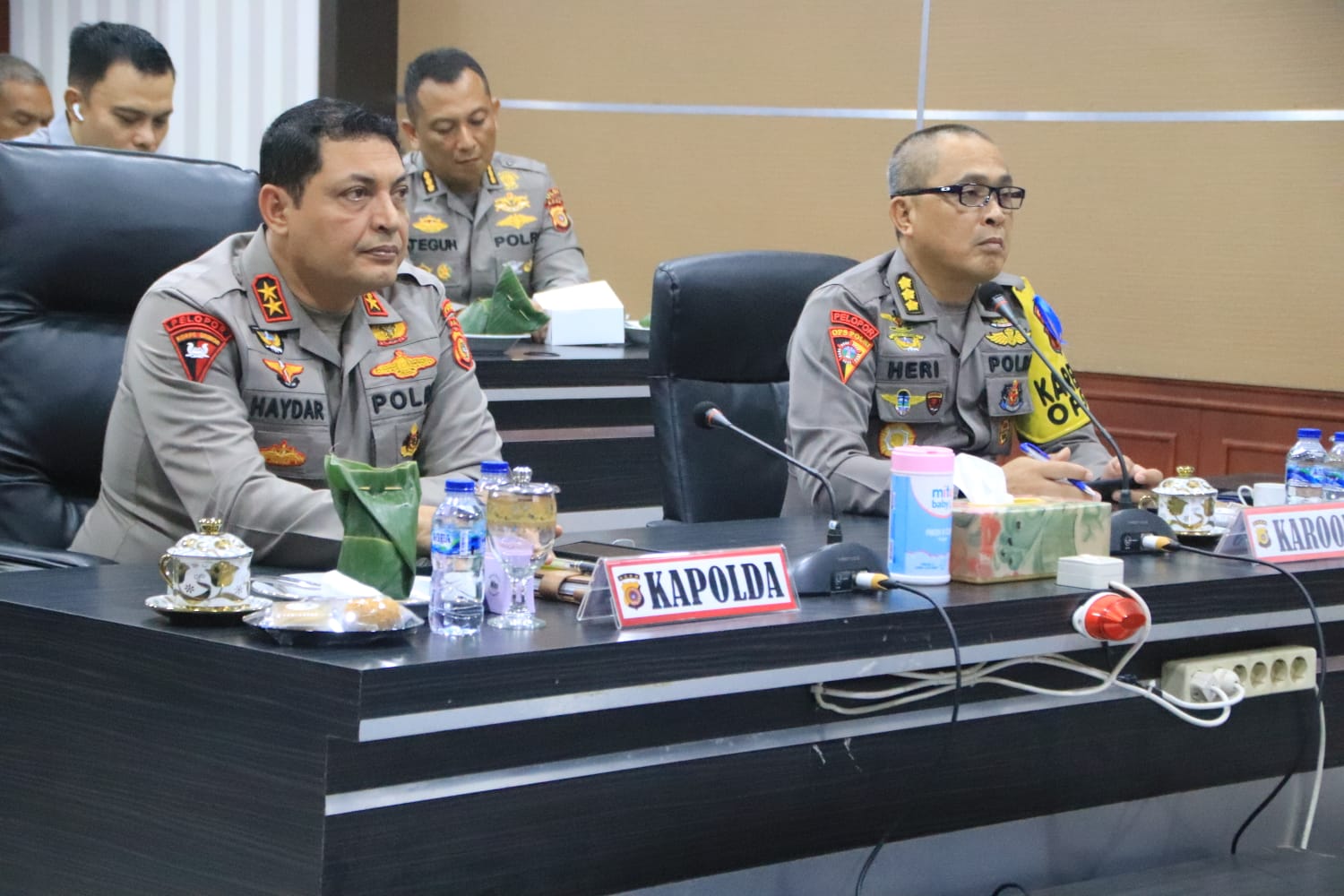 Kapolda Aceh Bersama PJU Polda Aceh Hadiri Rakernis Baharkam Polri T. A. 2023 Secara Virtual