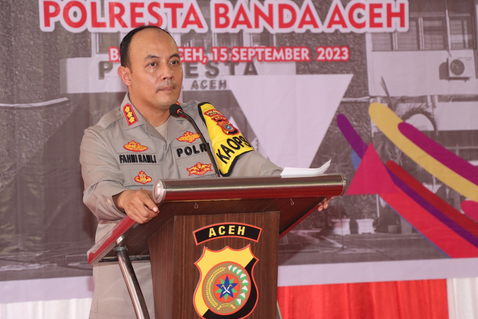 Polresta Banda Aceh Telah Tangani Kasus Pelajar Bawa Sajam Kapolresta : Foto Lama Beredar Lagi