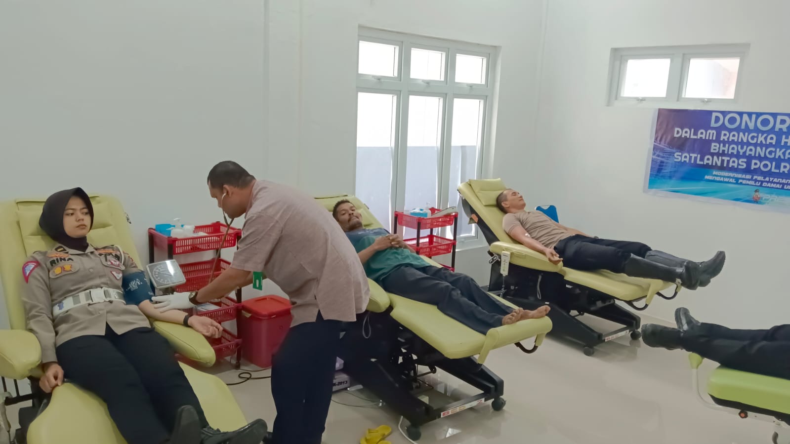HUT ke-68 Polantas, Satlantas Polres Aceh Barat Gelar Donor Darah