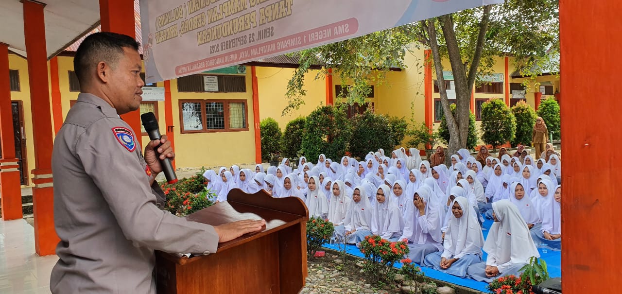 Police goes To School, Sat Binmas Polres Bireuen Berikan Sosialisasi Ke Pelajar