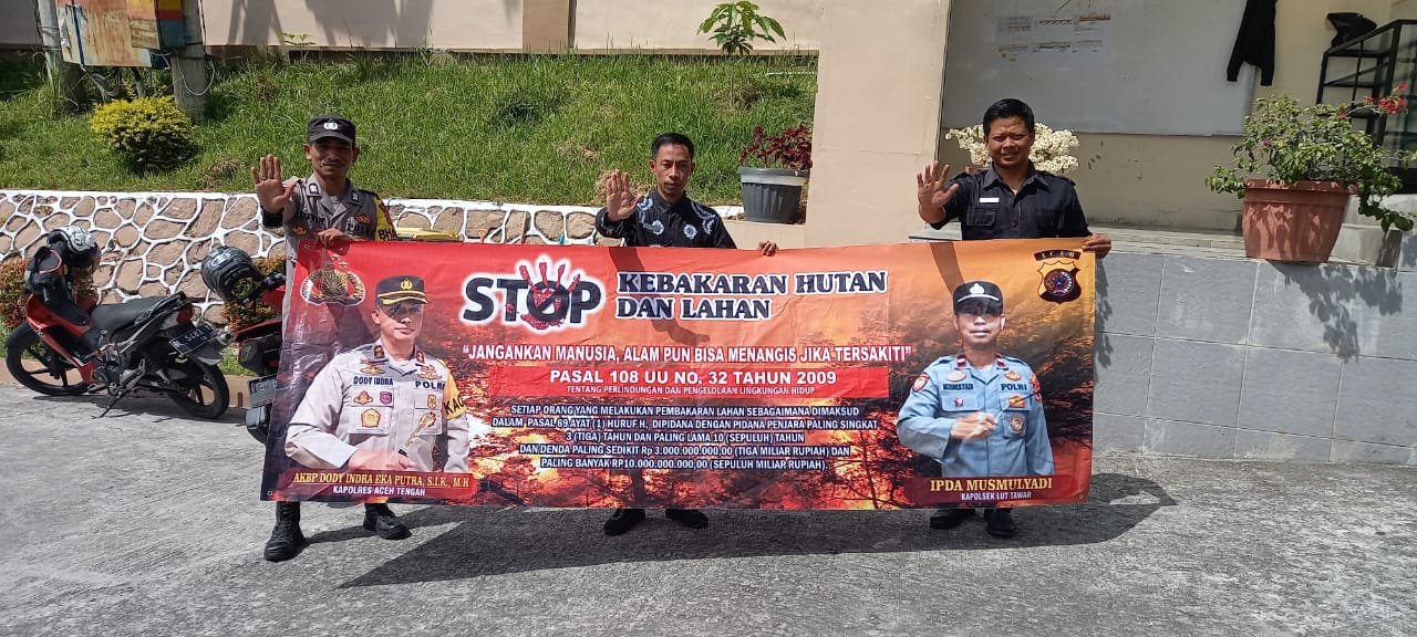 Cegah Kebakaran Hutan Dan Lahan Polsek Lut Tawar Terus Giatkan Sosialisasi