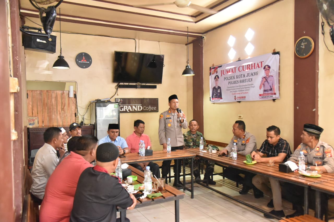 Kapolres Bireuen Temu Ramah Dengan Muspika dan Warga Kota Juang