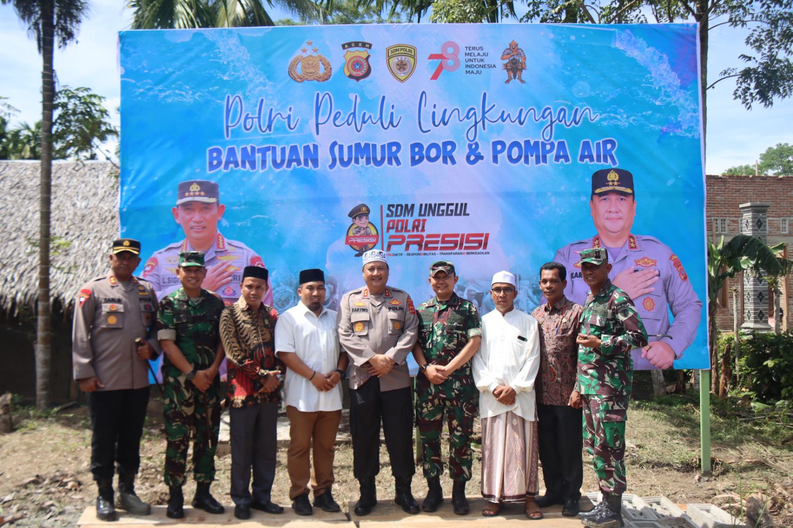Resmikan Sumur Bor, Kapolda Aceh: Bagian dari Komitmen Polri dalam Melayani Masyarakat