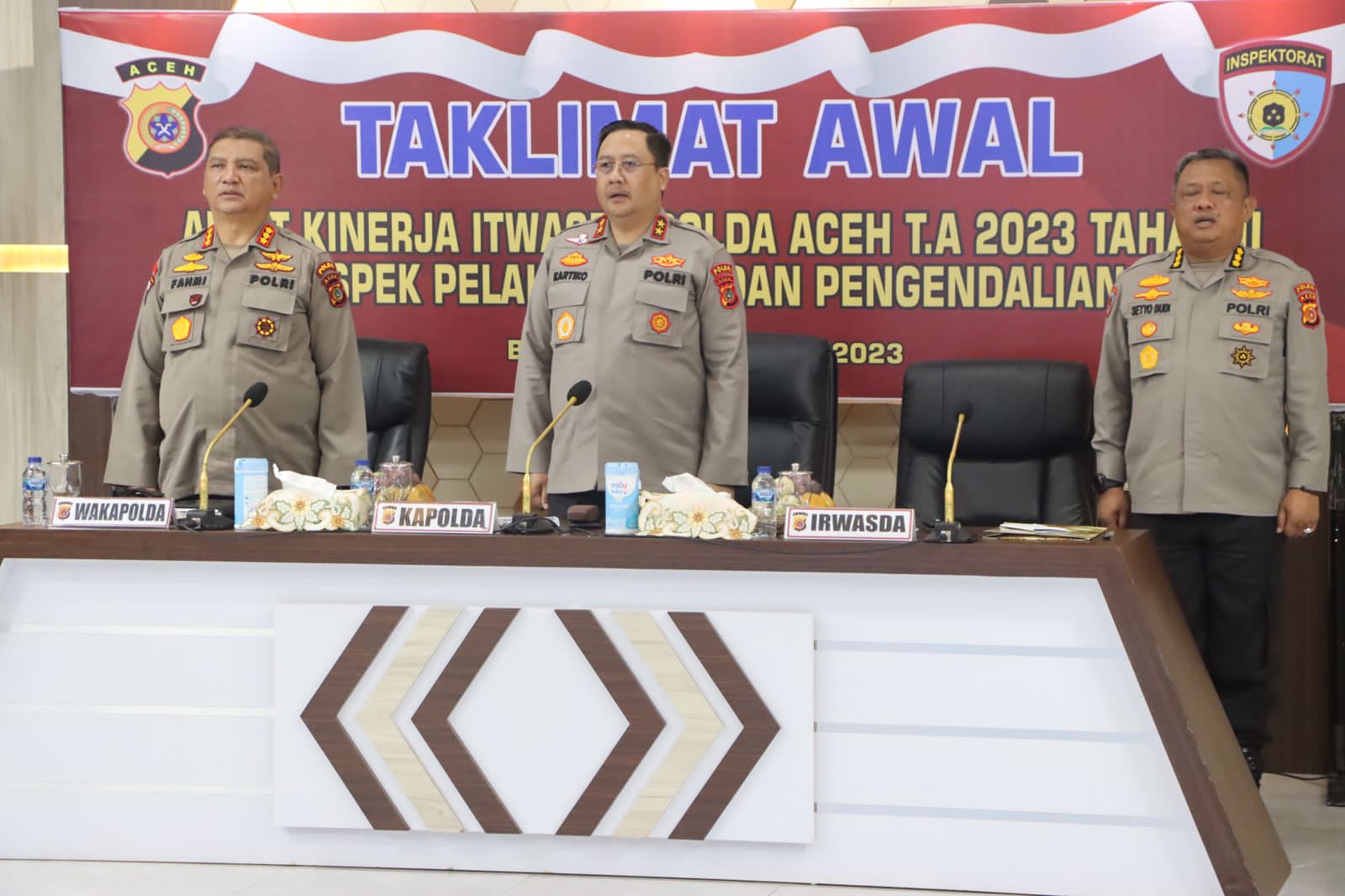 Kapolda Aceh Buka Taklimat Awal Audit Kinerja Itwasda Polda Aceh Tahap II