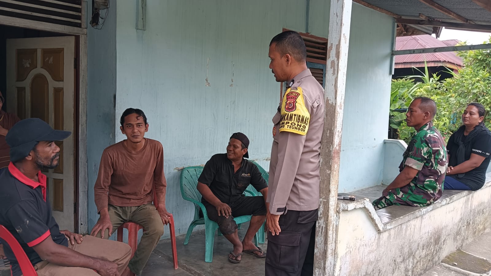 Bhabinkamtibmas Polsek Langsa Turun Desa, ajak Masyarakat Jaga Kamtibmas