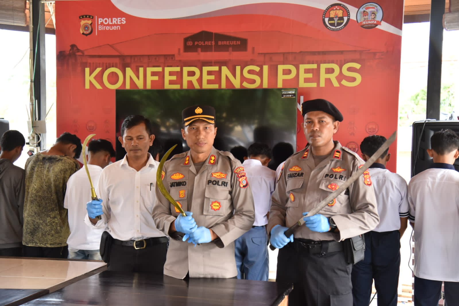 Polres Bireuen Lakukan Pembinaan Terhadap Remaja Terlibat Kelompok Geng Motor