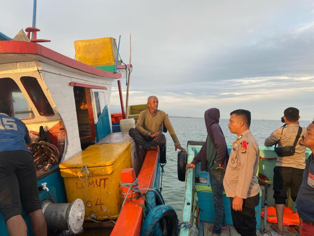 Patroli Gabungan Polsek Peudada, Satuan Airud Polres Bireuen, dan Pos AL Peudada Cegah Masuknya Imigran Gelap Rohingya