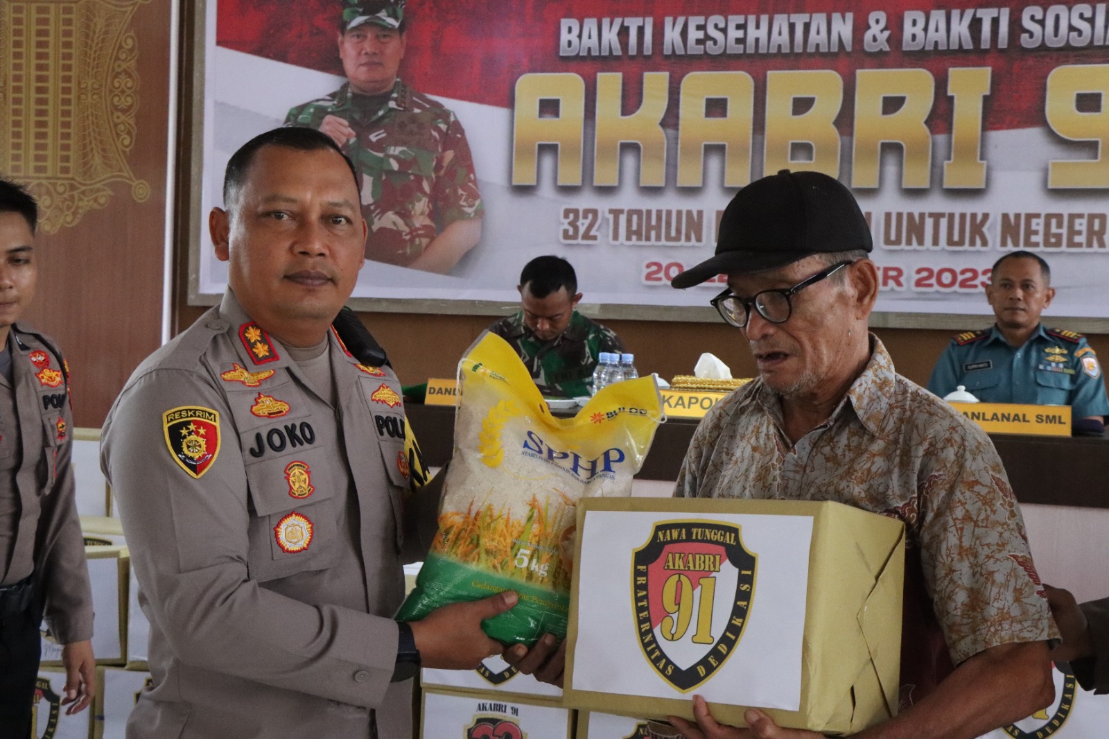 Polres Simeulue Gelar Bakti Kesehatan dan Sosial Memperingati 32 Tahun Mengabdi untuk Negeri AKABRI 91